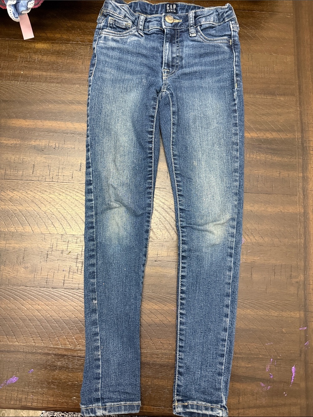 GAP Women's Skinny Faded Blue Stretch Jeans